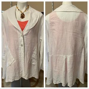 2 for $20🍒White Linen Jacket🍒